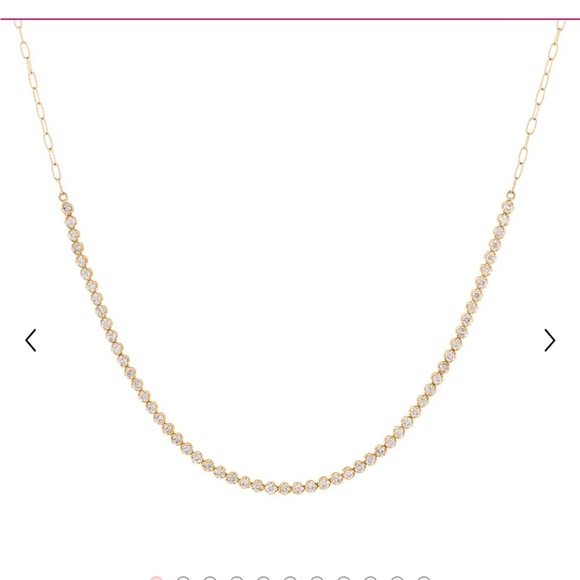 2 carat gold Cupcake Set Diamond Tennis Choker 14K - Picture 2 of 3